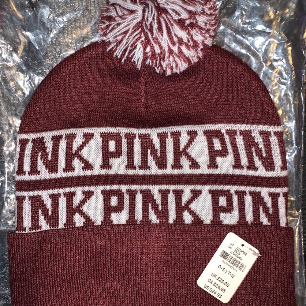PINK beanie NWT